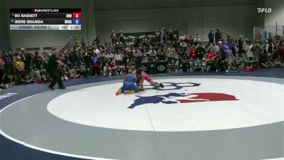 65 lbs Champ. Round 5 - Bo Bassett, Bishop McCort HS vs Jesse Grajeda, Monster Garage