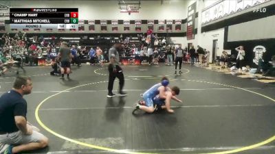 90 lbs Round 3 - Matthias Mitchell, Chapin Youth Wrestling vs Champ Hart, Eastside Youth Wrestling