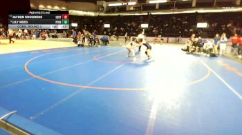 Girls 140 lbs Cons. Round 3 - Lily Reed, East Jefferson (Girls) vs Jayden Krogness, Centralia (Girls)