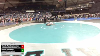 67 lbs Semis - Camila Ramirez-Amates, Team Aggression Wrestling Club vs Rocco DeRousie, Asylum Wrestling Club