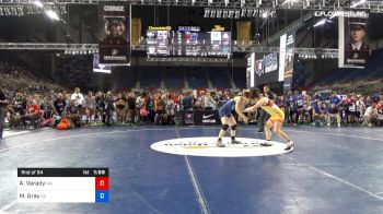 132 lbs Rnd Of 64 - Abigail Varady, Washington vs Madyson Gray, Kansas