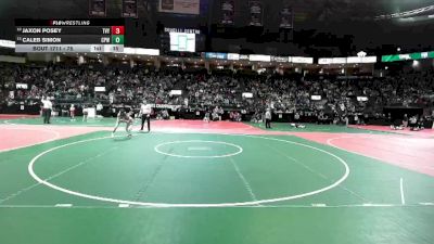 75 lbs Cons. Round 4 - Caleb Simon, CPWA vs Jaxon Posey, TVY2