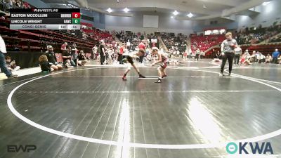55 lbs Consolation - Easton McCollum, Skiatook Youth Wrestling vs Lincoln Wright, Broken Arrow Wrestling Club