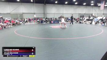 110 lbs Placement Matches (8 Team) - Caroline Kearns, Ohio Red vs Rylee Balcazar, Colorado