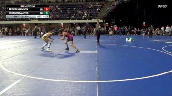 130 lbs Semifinal - John Cervantes, Bison Wrestling Club vs Trevin Johnson, Summit Wrestling Academy