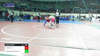 120 lbs Consi Of 32 #2 - Taylor White, Mustang Middle School vs Samuel Navarrete Grado, Taft Middle School