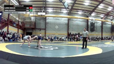 130 lbs Cons. Round 1 - Anna Bowles, Francis Howell High School vs Larra Mullin, Bixby