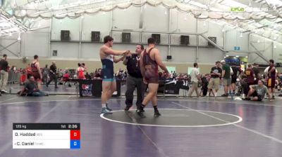 125 kg Consi Of 16 #1 - Omar Haddad, Blue And Gold RTC vs Cory Daniel, Tar Heel Wrestling Club