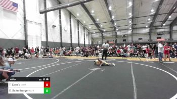 46 lbs 2nd Place - Thomas Caro V, Team Aggression vs Easton Saltenberger, Patriot Mat Club