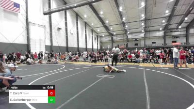 46 lbs 2nd Place - Thomas Caro V, Team Aggression vs Easton Saltenberger, Patriot Mat Club