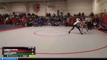 132 lbs Quarterfinal - Landon Martin, Cedaredge vs Kaden Hixson, Moffat County