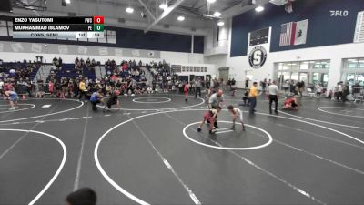 58 lbs Cons. Semi - Mukhammad Islamov, Poway Elite vs Enzo Yasutomi, Pounders Wrestling Club