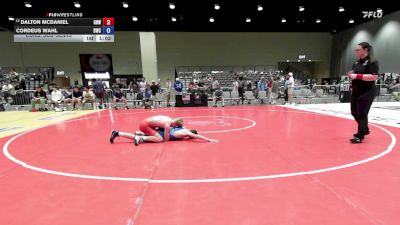 120 lbs Cons. Sub-semis - Dalton McDaniel, Greater Heights Wrestling vs Cordeus Wahl, Bristow Wrestling Club