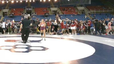 115 lbs Cons. Sub-rd Of 32 - Mya Pallone, Pennsylvania vs Kennady Krienert, Nebraska