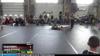 76 lbs Round 2 (8 Team) - Dylan Bateman, Railroad City Riders vs Charlie Mutschler, 84 Athletes