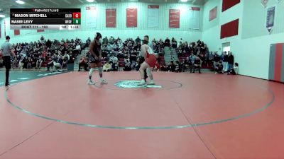 190 lbs Semifinal - Mason Mitchell, Canton South vs Nasir Levy, West Geauga