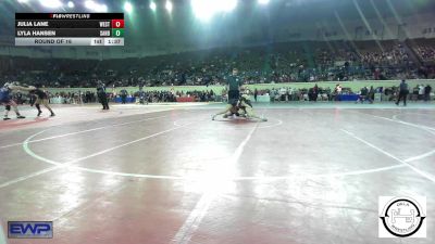 143 lbs Round Of 16 - Julia Lane, Westmoore Wresting vs Lyla Hansen, Sand Springs Jr High