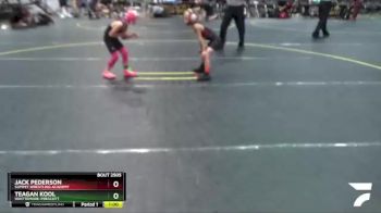 47 lbs Quarterfinal - Jack Pederson, Summit Wrestling Academy vs Teagan Kool, Whittemore-Prescott