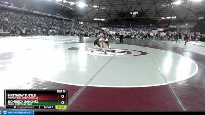 92 lbs Quarterfinal - Matthew Tuttle, Prometheus Wrestling Club vs Dominick Sanchez, Forks Wrestling Club