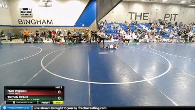105 lbs Semifinal - Trevin Dunn, Sanderson Wrestling Academy vs Max Wiberg, Logan Grizz