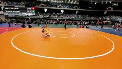 6A 100 lbs Quarterfinal - Aubrie Williams, Cypress Falls vs Hailey Delgado, El Paso Eastwood