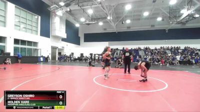 110-114 lbs Round 2 - Holden Hare, Moorpark Wrestling Club vs Greyson Oshiro, C- Quence Wrestling