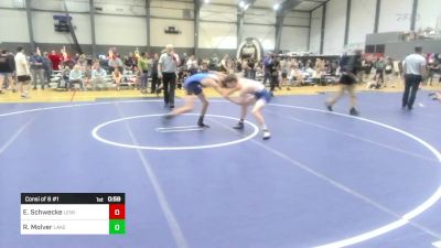 132 lbs Consi Of 8 #1 - Eian Schwecke, Lewiston WC vs Rio Molver, Lake Stevens WC
