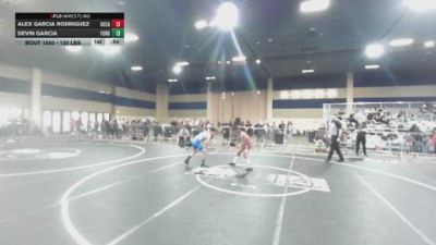 130 lbs Consi Of 16 #2 - Alex Garcia Rodriguez, Oceanside Wrestling Club vs Devin Garcia, Forge Wrestling Club