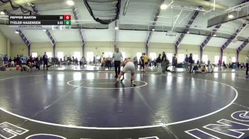 125 lbs Quarterfinal - Pepper Martin, UPJ Unattached vs Tyeler Hagensen, Unattached - Kent State