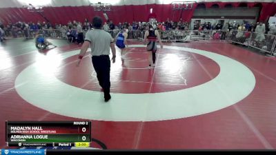 170 lbs Round 2 - Adrianna Logue, Wisconsin vs Madalyn Hall, Holmen High School Wrestling