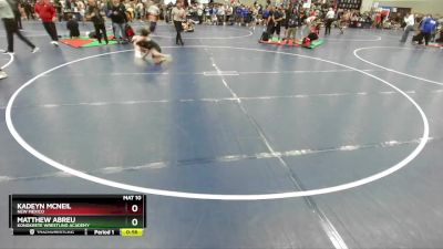 150 lbs Cons. Round 2 - Matthew Abreu, Kongkrete Wrestling Academy vs Kadeyn McNeil, New Mexico