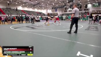 215 lbs 1st Place Match - Antonio Cisneros-Rodriguez, Purdue Polytechnic Englewood vs Julian Burgett, Fishers