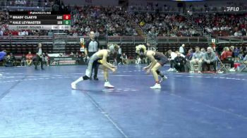 3A-144 lbs Champ. Round 1 - Brady Claeys, Ankeny vs Kale Leymaster, Xavier, Cedar Rapids