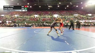 114 lbs Cons. Round 1 - Addison Vogel, Project Wrestling vs Lyrik Trevino, Mountain Man Wrestling