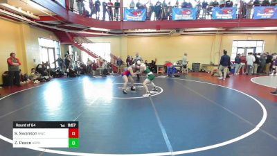 138 lbs Round Of 64 - Satori Swanson, Winnacunnet vs Zachary Peace, Hopkinton