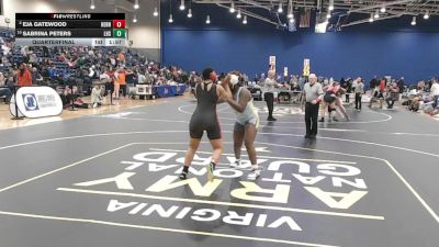 235 lbs Quarterfinal - Sabrina Peters, Lightridge High School vs Eja Gatewood, Herndon