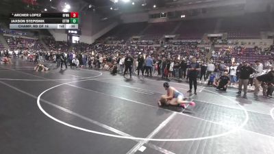 105 lbs Champ. Rd Of 16 - Jaxson Stepisnik, Colorado Top Team Wrestling Club vs Archer Lopez, Black Fox Wrestling Academy