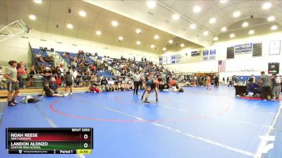 126 lbs Cons. Round 4 - Noah Reese, San Clemente vs Landon Alonzo, Canyon High School