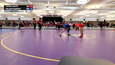61 lbs Quarters - Manuel Martir, Community Youth Center - Concord Campus Wrestling vs William Thornton, Yuba Sutter Combat Wrestling Club