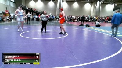 285 lbs Cons. Round 6 - Quinn Lightle, Platte County vs Trenton Bindel, Liberty