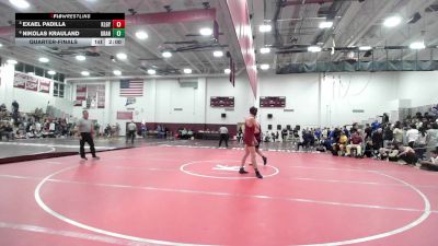 165 lbs Quarterfinal - Exael Padilla, Killingly vs Nikolas Krauland, Granby