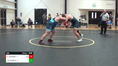 285 lbs Cons. Round 4 - Andrew Captain, Trine University vs Jacob Johnson, Unattached - Indianapolis