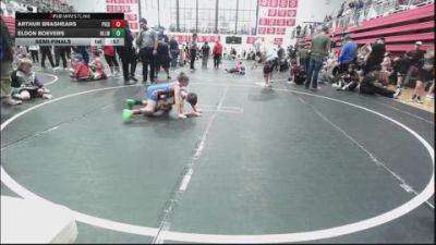 61 lbs Semifinal - Arthur Brashears, Piedmont vs Eldon Boevers, Harrah Little League Wrestling