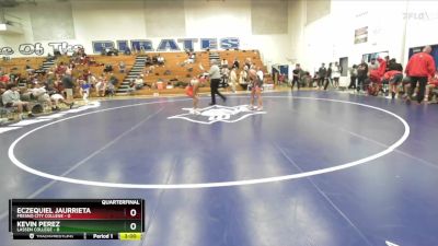 125 lbs Quarters & 1st Wb (16 Team) - Eczequiel Jaurrieta, Fresno City College vs Kevin Perez, Lassen College