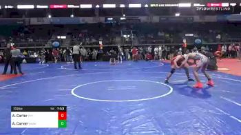 133 lbs 5th Place - Adam Carter, Cry Wolf Wrestling vs Ashtin Carver, Midwest Royals