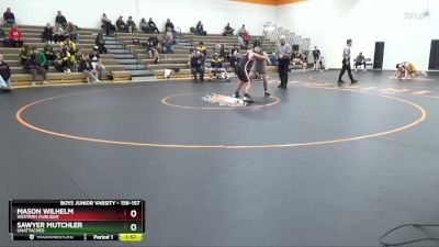 156-157 lbs Round 1 - Mason Wilhelm, Western Dubuque vs Sawyer Mutchler, Unattached