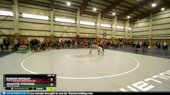 117 lbs Quarterfinal - Kingston Stroshine, Sons Of Atlas vs Karson Wamsley, Top Of The Rock Wrestling Club