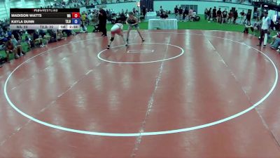 130 lbs Madison Watts, Washington vs Kayla Dunn, Texas Blue