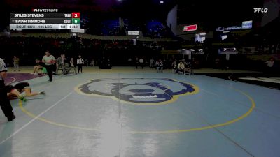 106 lbs Final - Stiles Stevens, Travelers Rest vs Isaiah Simmons, Southside