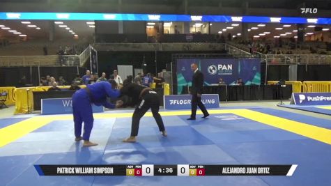 Alejandro Juan Ortiz vs Patrick William Simpson 2025 Pan Jiu Jitsu IBJJF Championship